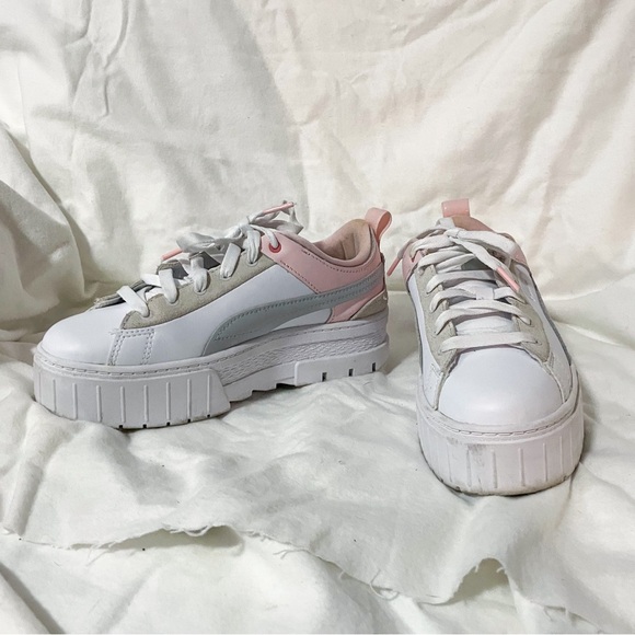 Puma white and pink sneakers - Picture 4 of 6